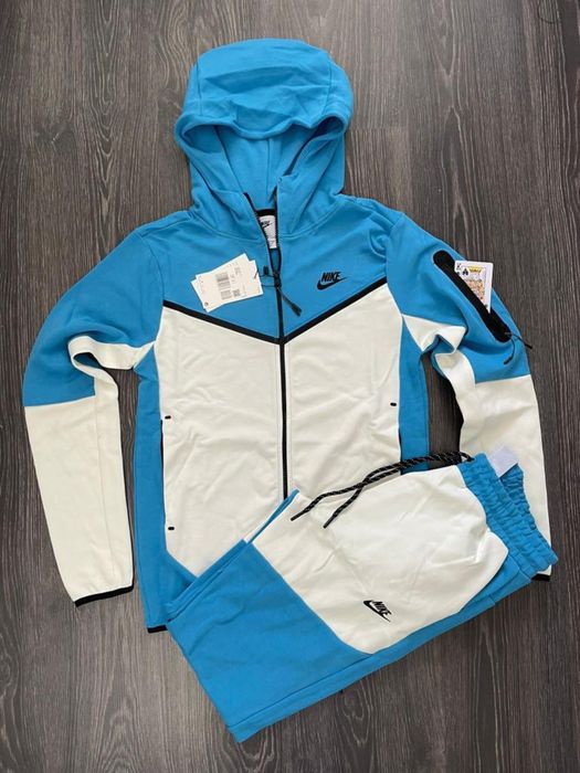 Trening Nike Tech Fleece Baby Blue Bumbac 100%