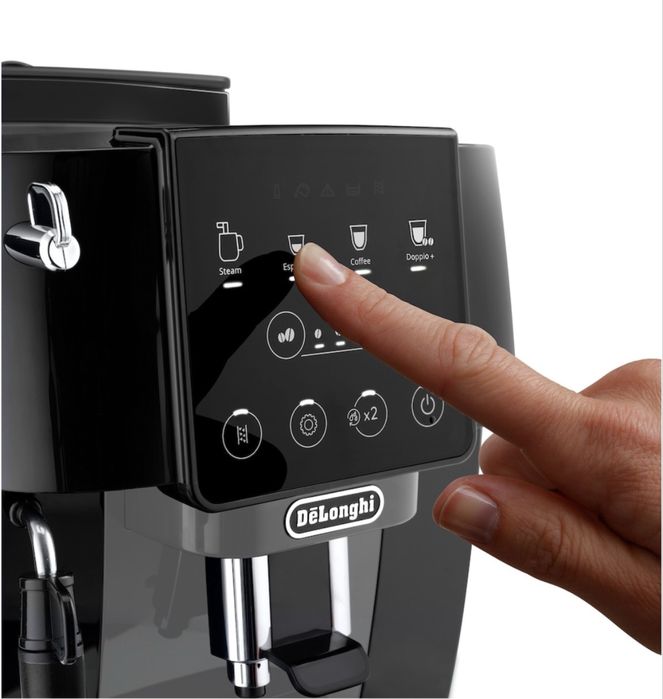 Кафеавтомат De’Longhi Magnifica Start Ecam 220.21.GB, 1,8л, 15 бара, 5 вида напитки, 1450W, Черен/Сив