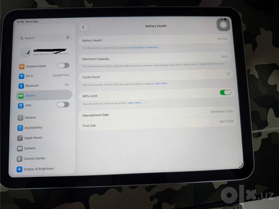 iPad 11 A16 Silver (128GB) WiFi