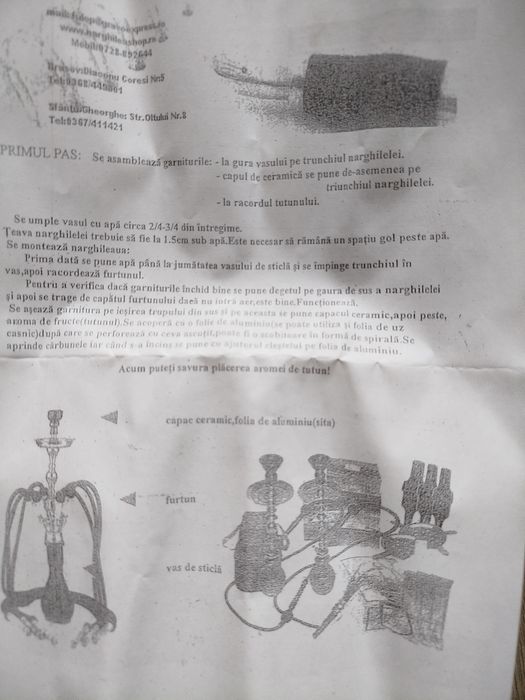 Narghilea + carbune