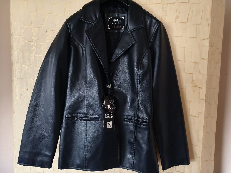 Geaca piele Emporio Armani