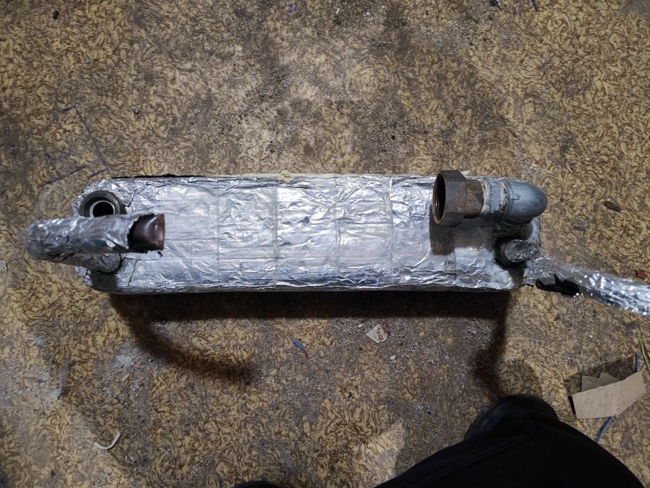 Пластичнчат топлообменник фреон вода!