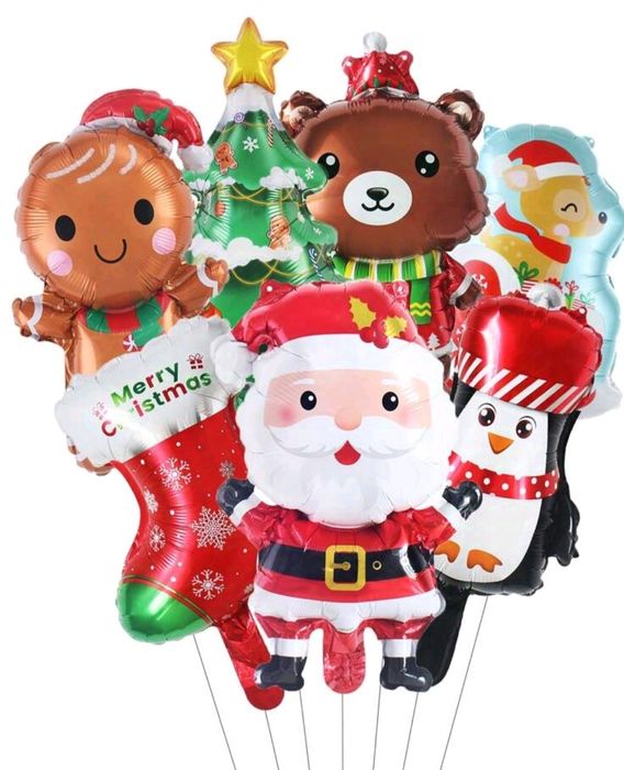 Коледна  украса - балони, банери и салфетки