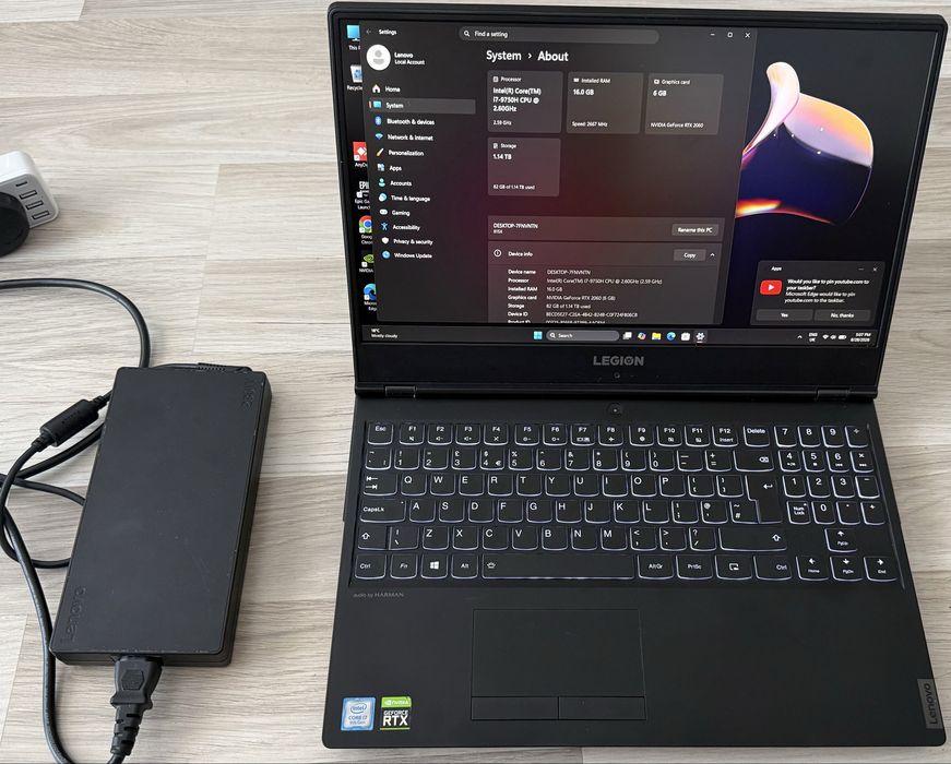 Laptop Lenovo Legion Y540-15IRH