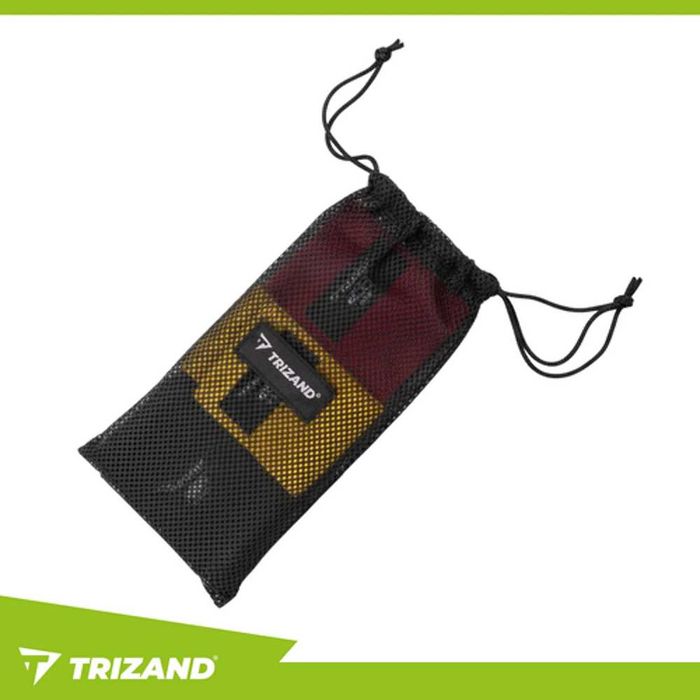 Комплект ластици за тренировка Trizand – 3 броя с различно съпротивление и QR тренировъчна програма