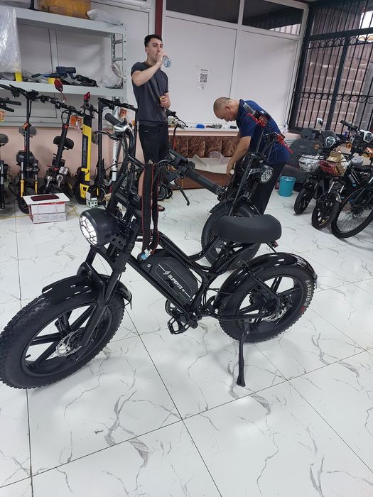 Электровелосипед вело велик курьер новый скутер мопед мото новый