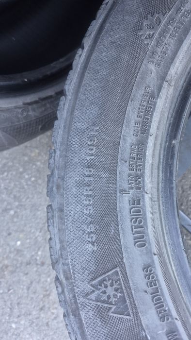 255 55 28 3бр зимни гуми дот 17 7мм граифер без лепенки ипукнатини