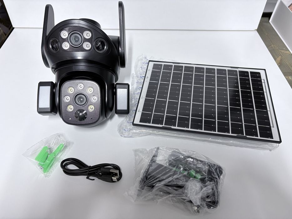 Camera 4g cu panou solar 10MP duala MicroSD 64Gb