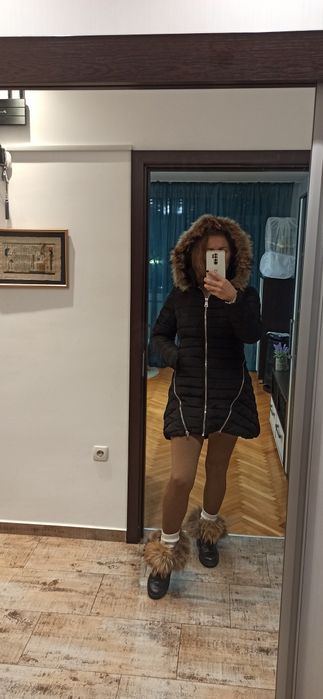 Топло яке с естествен пух