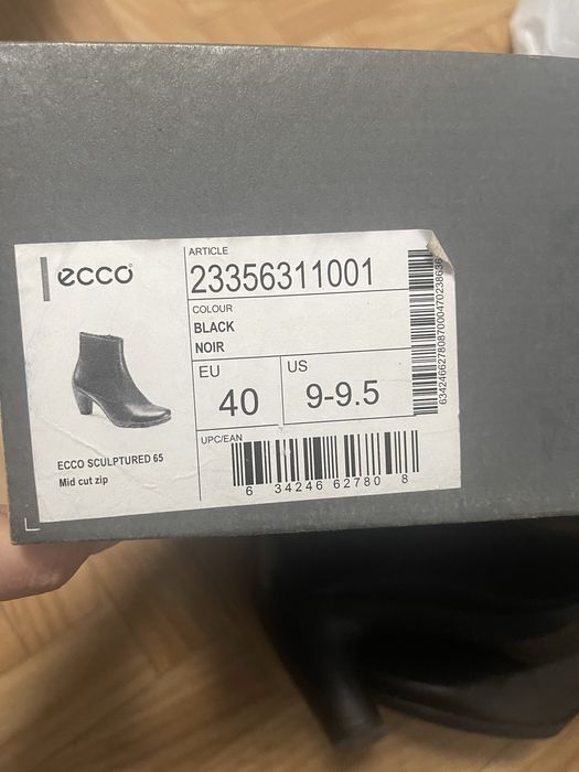 Сапожки/ботинки женские ECCO, р.40