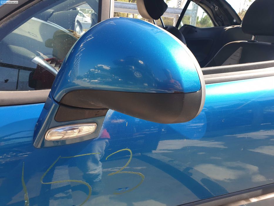 Oglinda Electrica Stanga FARA Pliere Rabatare Rabatabila Peugeot 207 CC Cabrio 2006 - 2014 Culoare KMU Neysha Blue [K6580]