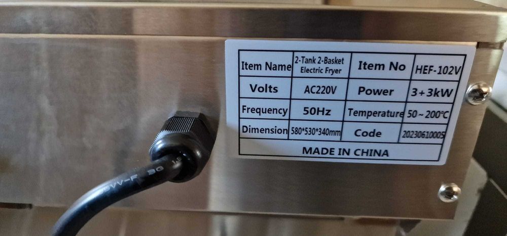 Reducere Friteuza profesionala cu robineti 10l+10l -TRANSPORT GRATUIT