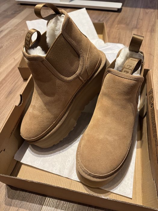 Ghete UGG  Noi nr 38 Chelsea flatform maro