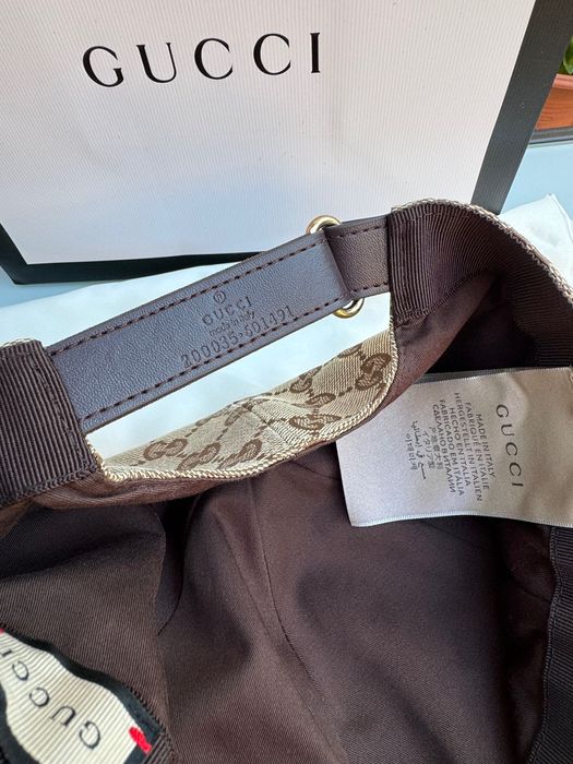 Sapca originala Gucci bej nouă cu factura