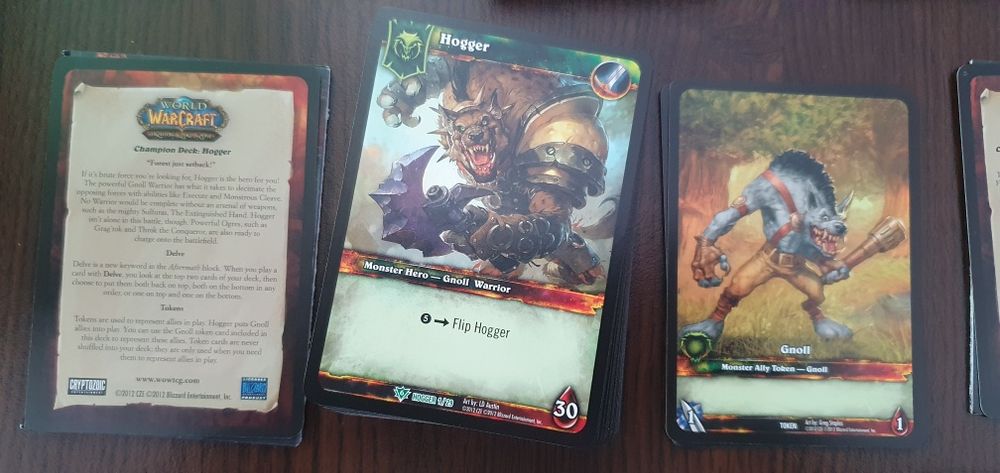 World of Warcraft trading card game WOW TCG Champion decks Class start