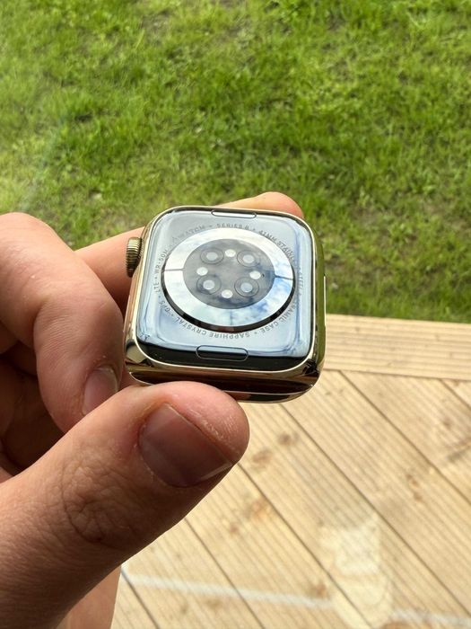 Apple watch 8 stainless steel - gold - 41 mm - pachet complet -