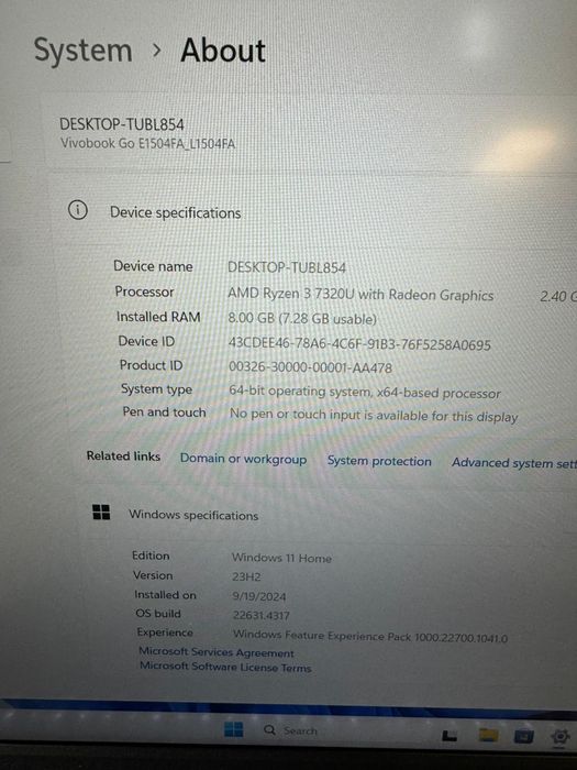 Asus Vivobook Amanet BKG