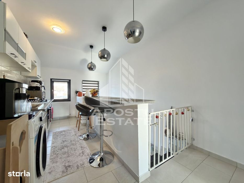 Apartament cu 2 camere complet mobilat si utilat la etajul 1 in Giroc