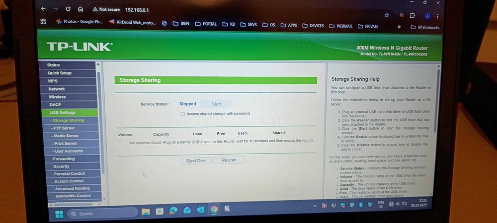 Router TP-Link TL-WR1042ND, Gigabit, 1xWAN, 4xLAN, 300Mbps, USB, FTP
