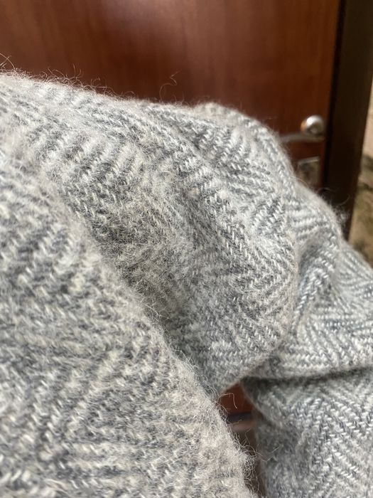 Бомбер кашемир серый