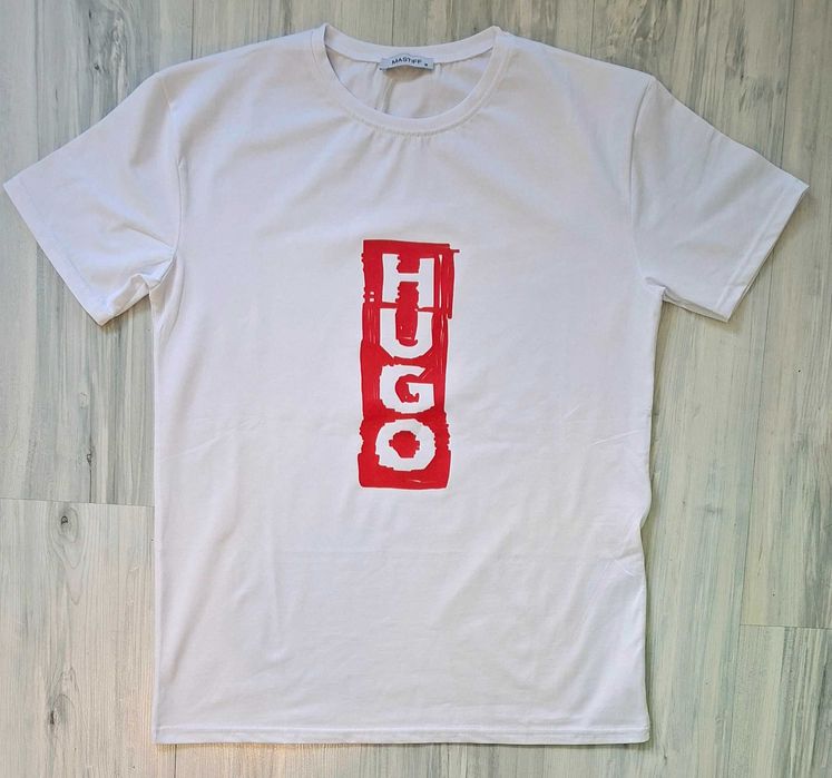 Мъжки Бели Памучни Тениски (S - 6XL)