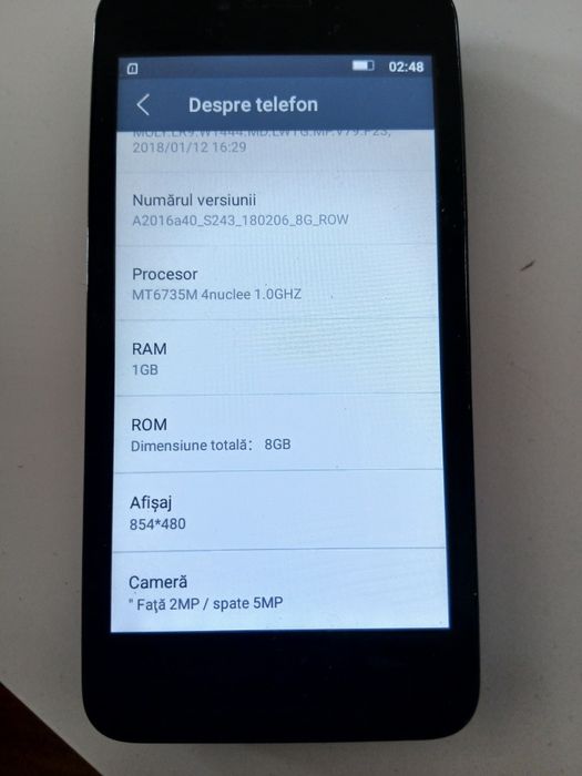 Mobil lenovo la liber 2 cartele