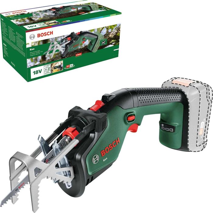 Fierastrau de gradina fara fir Bosch Home and Garden Keo, fara baterie sau incarcator