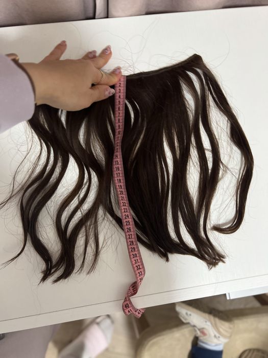 Коса две треси кестеняв цвят