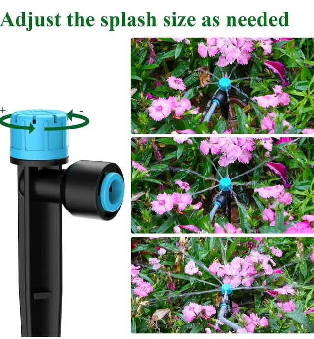 Комплект за градинско капково напояване двупортов таймер програми