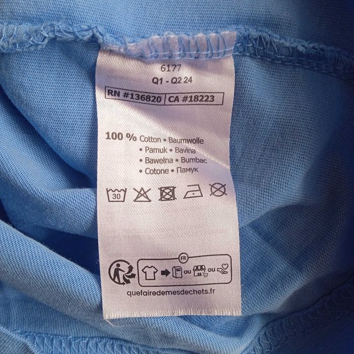 НАМАЛЕНА! НОВА С ЕТИКЕТ KAPPA L оригинална тениска Капа Light Sky Blue T-Shirt