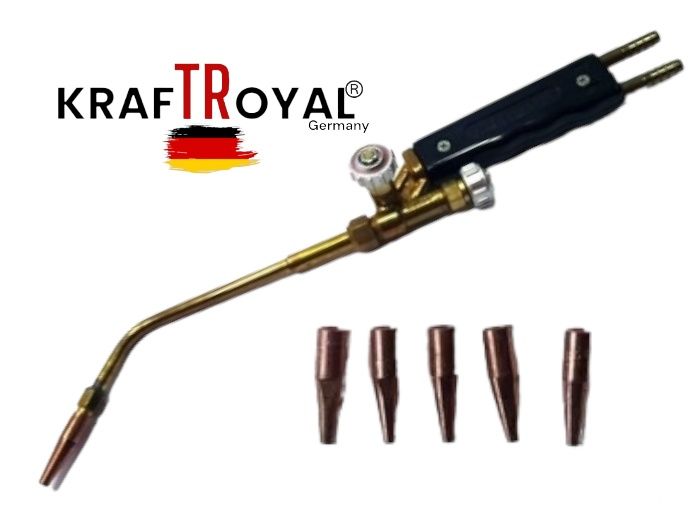 Горелка за Оксижен 380 мм с 5 дюзи ф1 ф2 ф3 ф4 Ф5 KRAFTROYAL