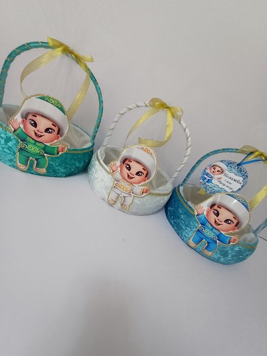 Мерекелерге арналған қоржын корзина