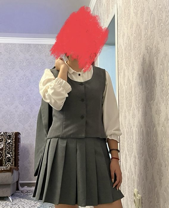 Школьная форма серая
