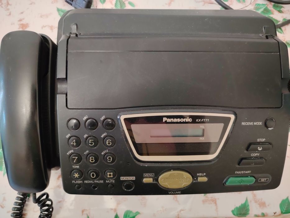 Факс Panasonic KX-FT71 + 2 рулона термобумаги