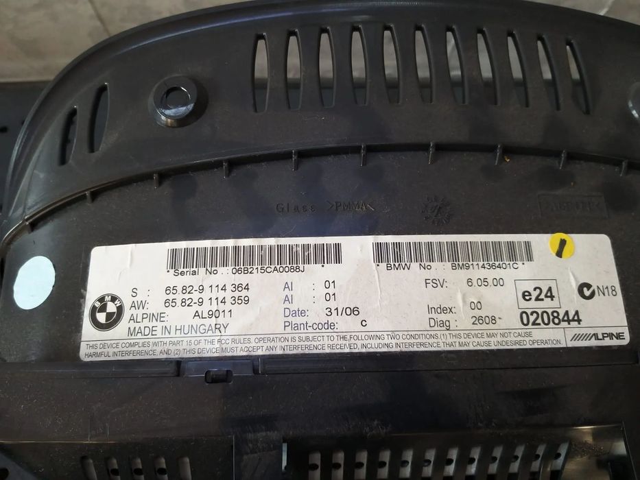 Display navigatie bmw seria 3 e90 65829114364 65829114359