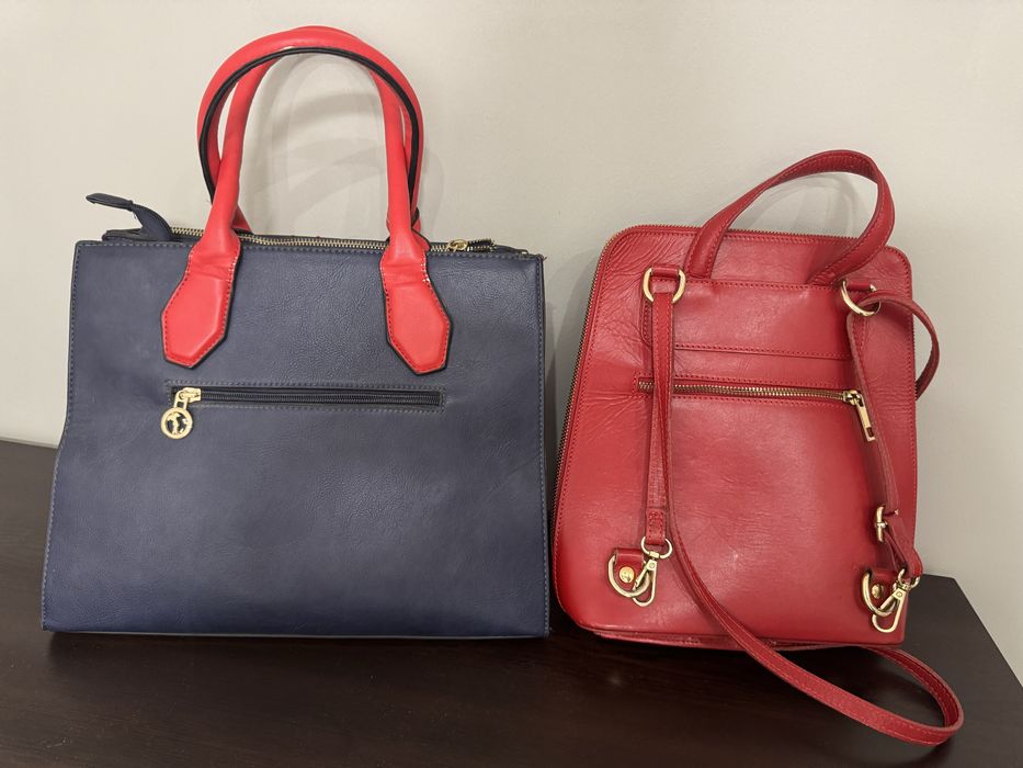 Чанти се продават по отделно всяка;  червената е Vera Pele естествена