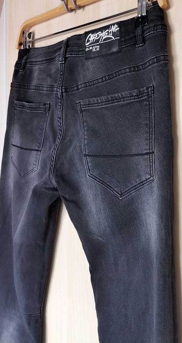 Blugi băieți Takko Chapter Young măr 164 13-14 ani slim fit negri