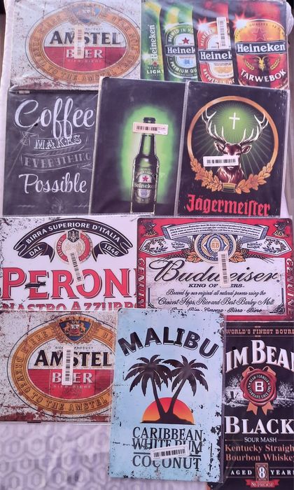 Метални ретро табели за декорация