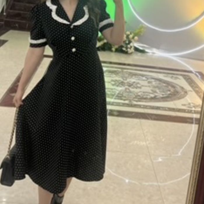 Платье в горошек