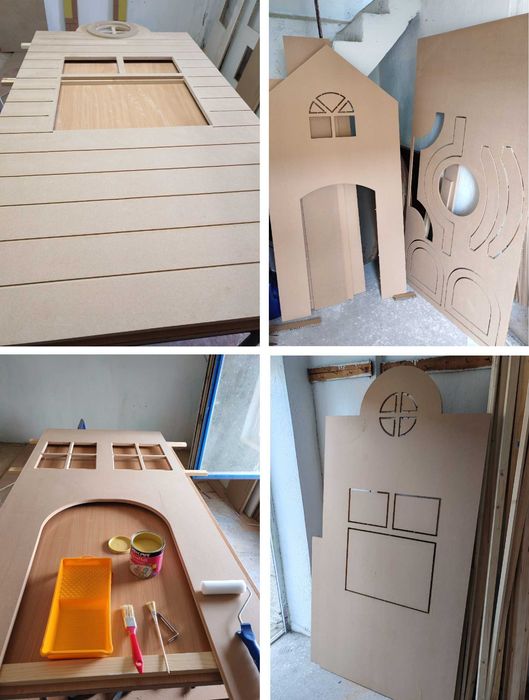 casute / loc de joaca copii interior / mini-orasel