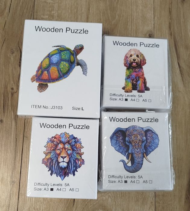 3D Дървени Пъзели - Голям Размер