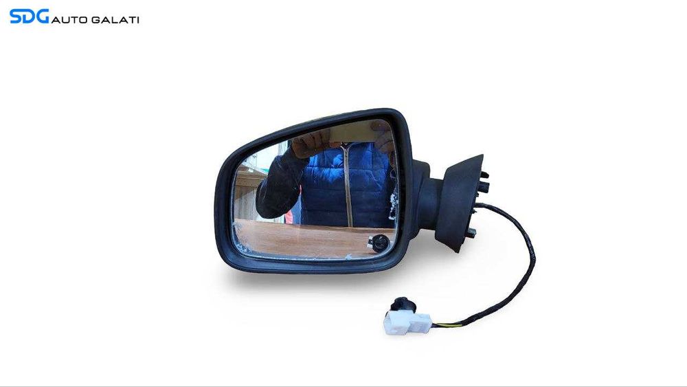 Oglinda Stanga Electrica Dacia Logan 2 MCV 2012 - 2016 ( Gaura in Capac Vizibil in Poze ) [A0096]