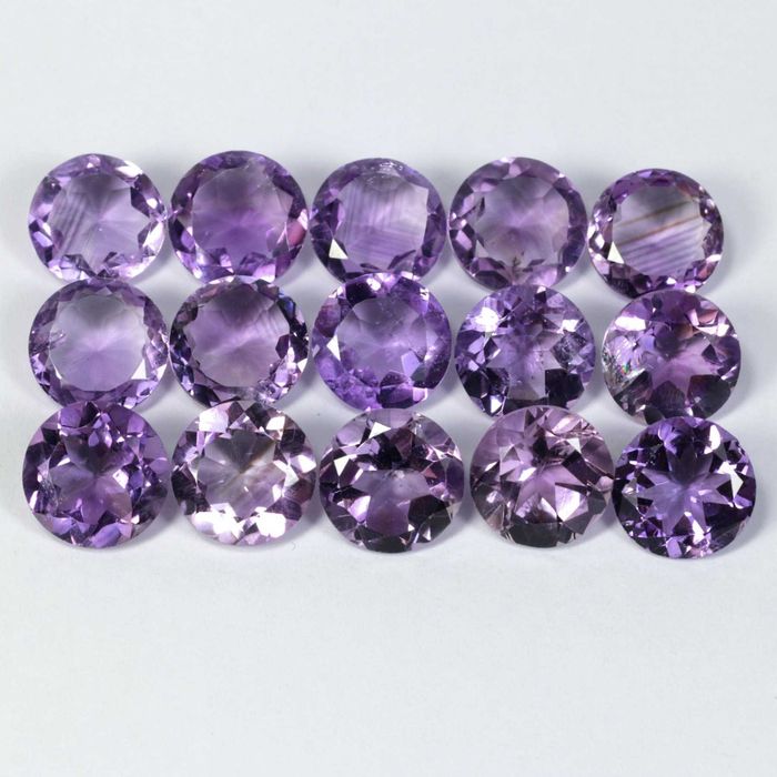 Аметист - полускъпоценния камък, лот от 15