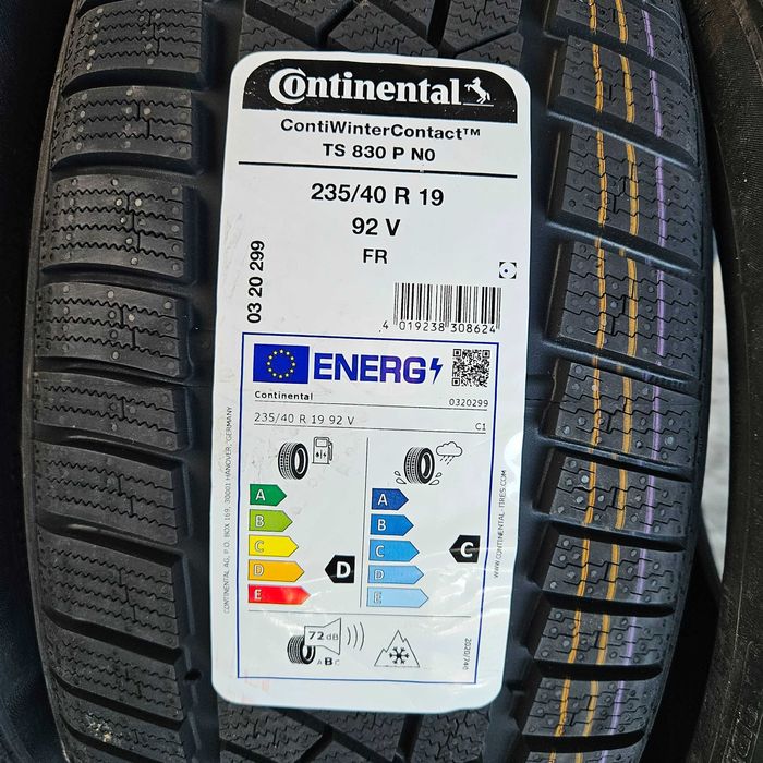4 Нови зимни гуми 235/40R19 Continental WinterContact TS830P NO FR 92V