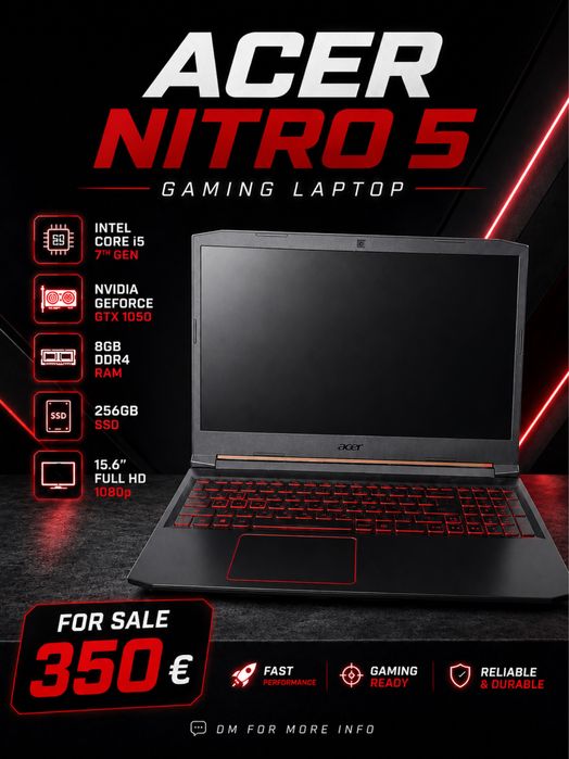 ACER NITRO 5 Геймърски Лаптоп