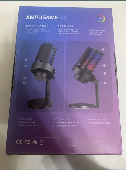 Микрофон fifine a8 white