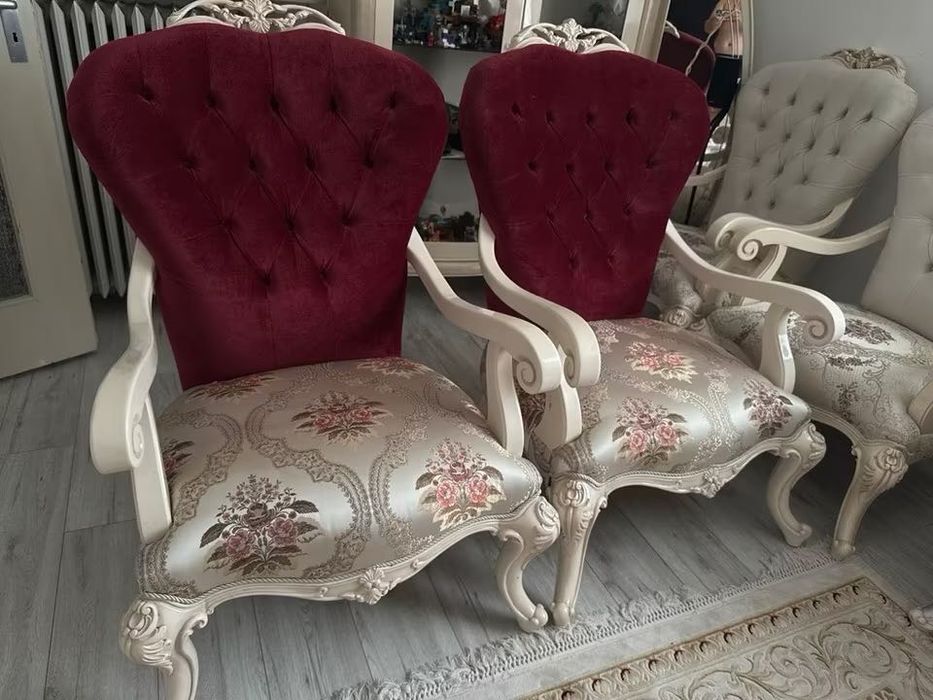 Scaune tip fotoliu in stil vintage