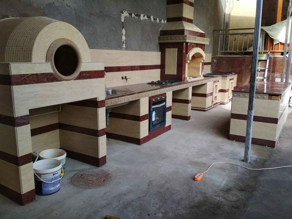 БАРБЕКЮ Летние кухни. Камин.