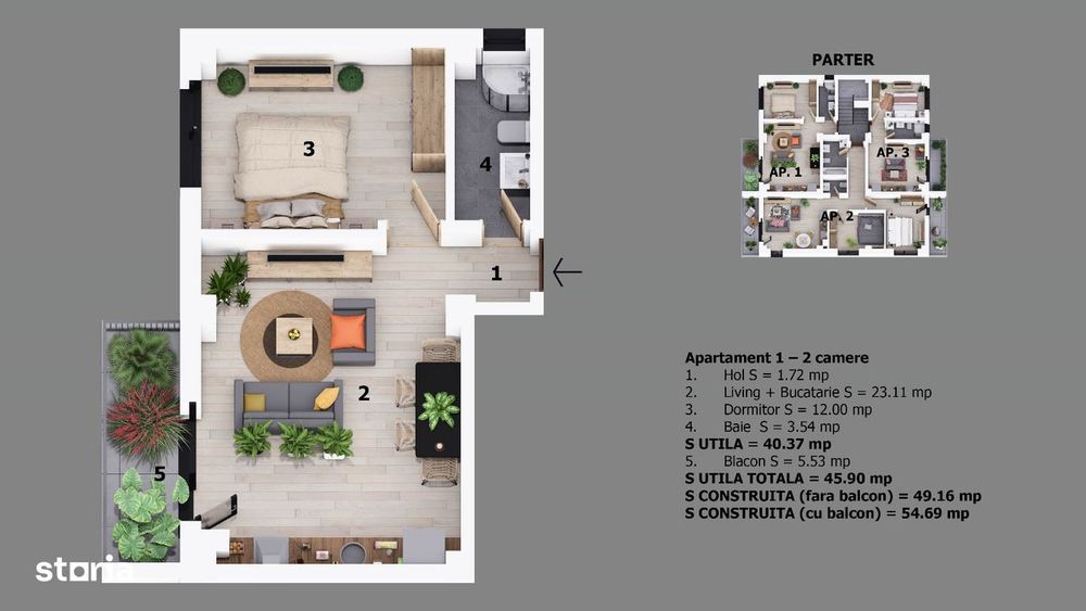 Apartamente 2 camere | Strada Maramures | Parcul Unirii | Proiect nou