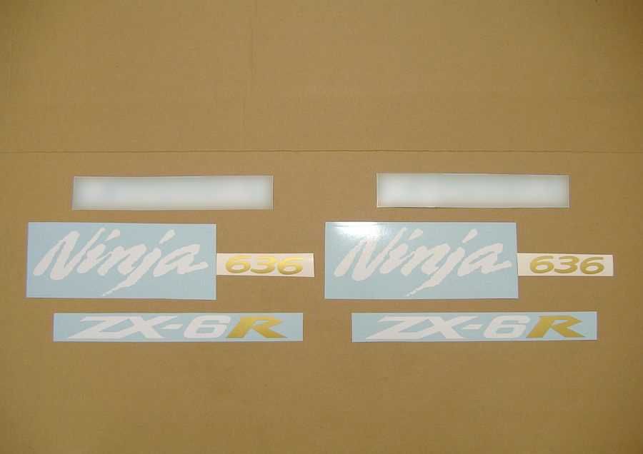Стикери Kawasaki ZX-6R Ninja 2005-2006 кавазаки 636 зх6р лепенки zx6r
